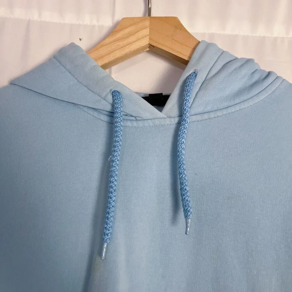 Topshop Men's Light Blue Hoodie Sweatshirt Size 8